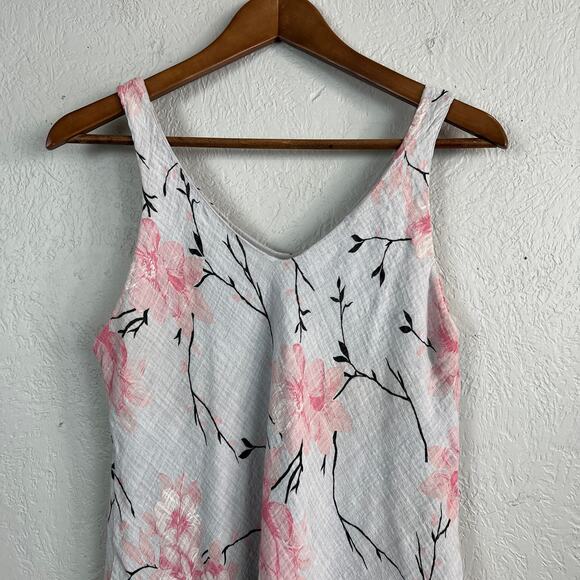 Luca Vanucci Linen Tunic Sleeveless Blouse Top - M - Picture 2 of 4